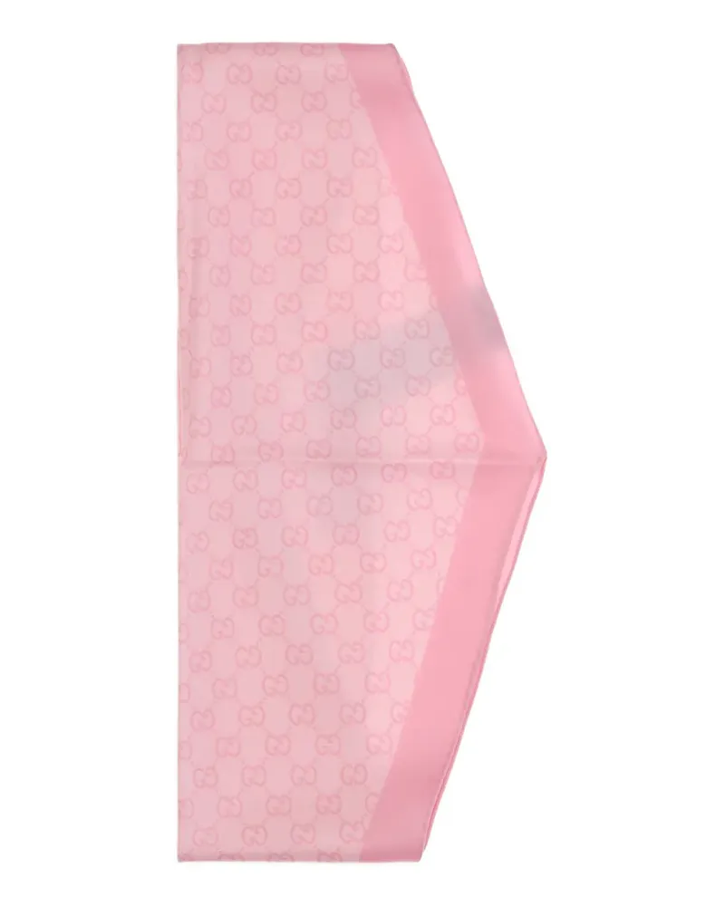 Gucci GG monogram silk diamond scarf - Rosa Rosa