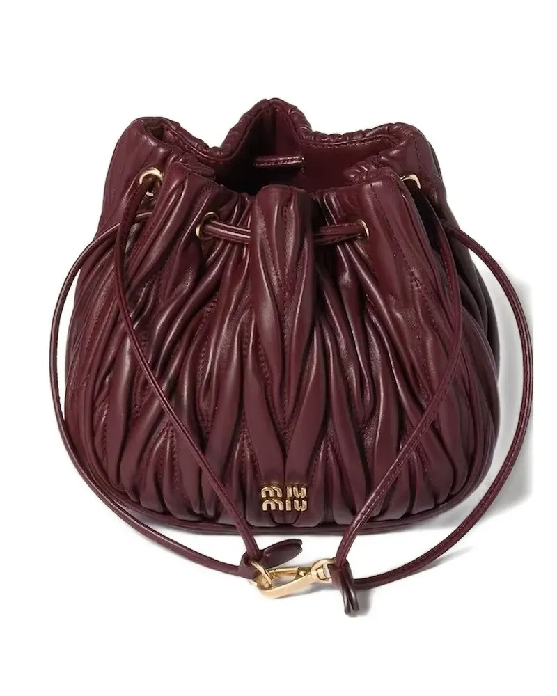 Miu Miu Clutch mit Kordelzug - Rot Rot