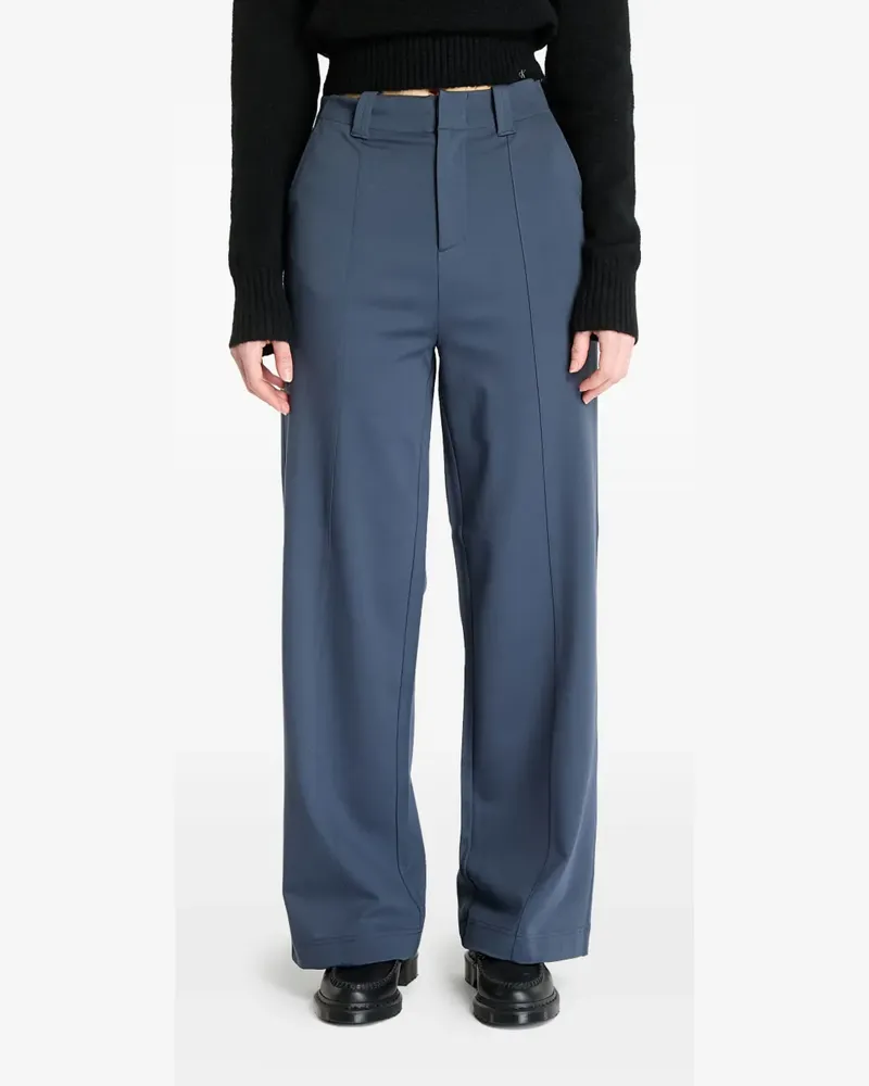 Calvin Klein Hose mit hohem Bund - Blau Blau