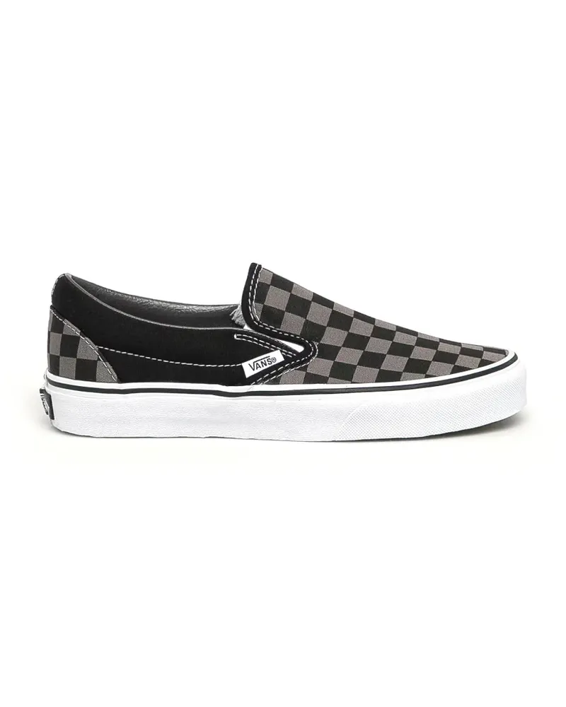 Vans Karierte Slip-On-Sneakers - Schwarz Schwarz
