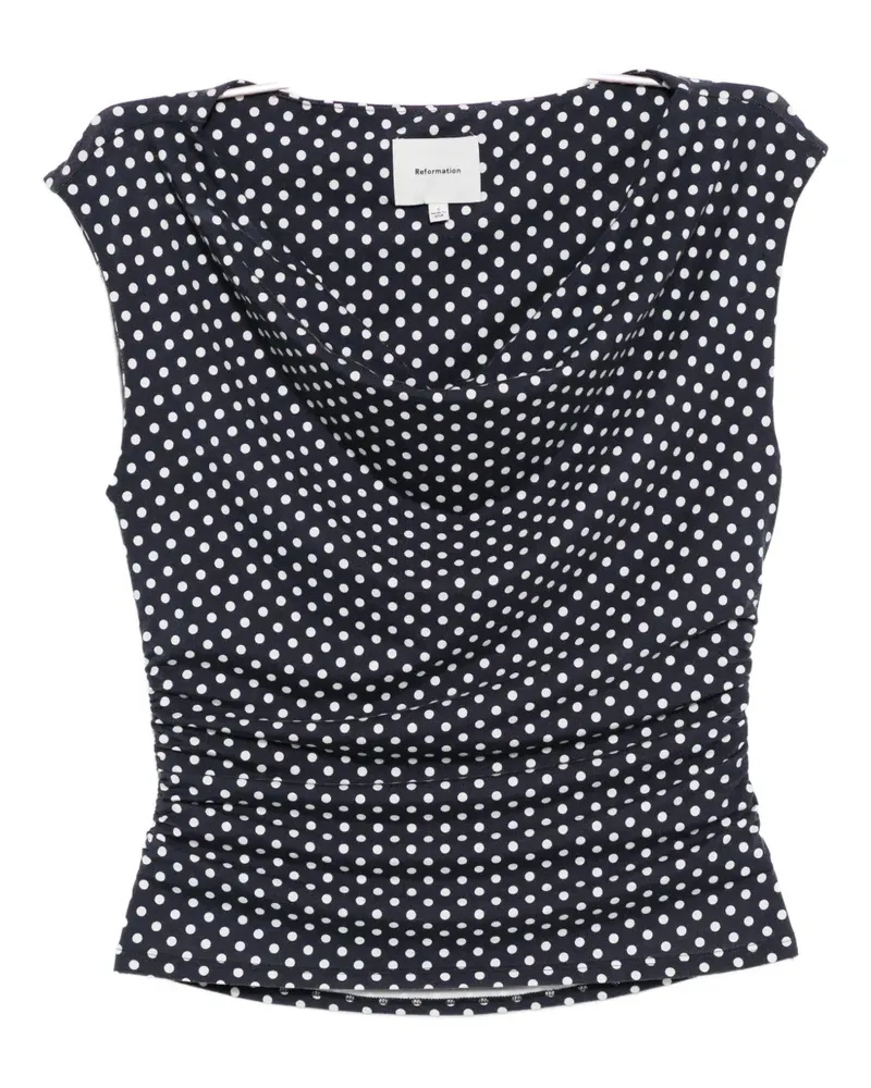 Reformation Aletta top - Blau Blau