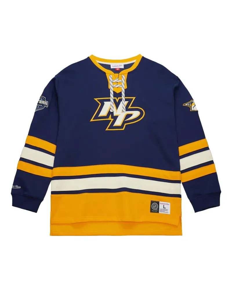 Mitchell & Ness Nashville Predators Heritage Pullover - Blau Blau