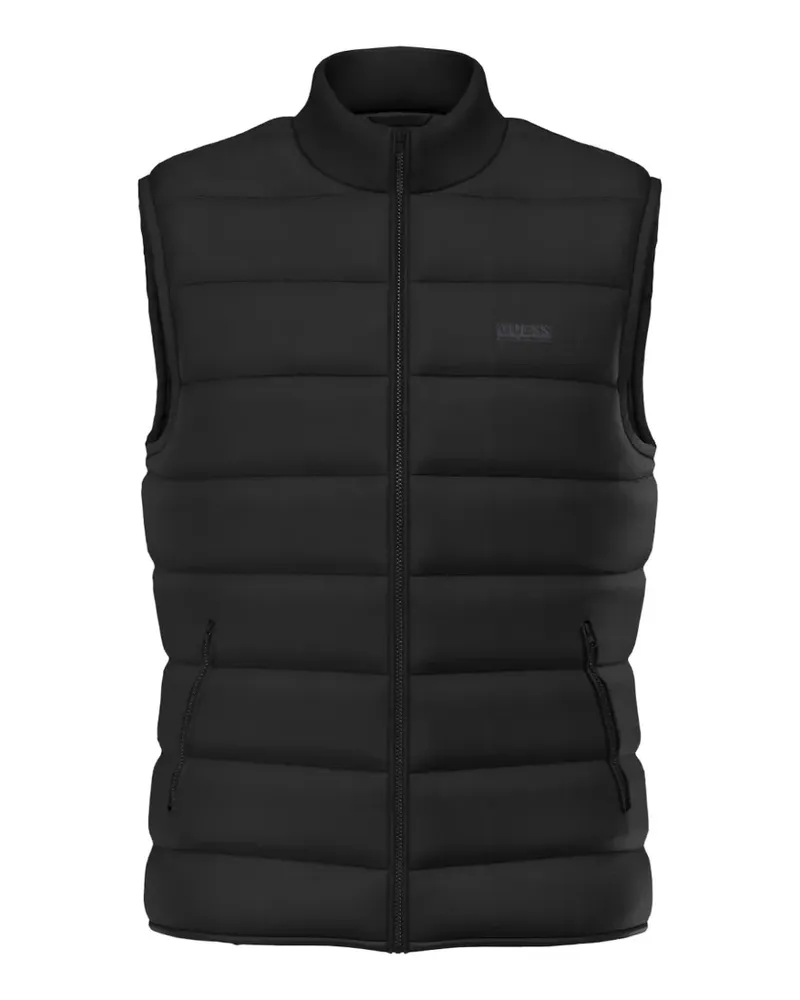Guess quilted sleeveless jacket - Schwarz Schwarz
