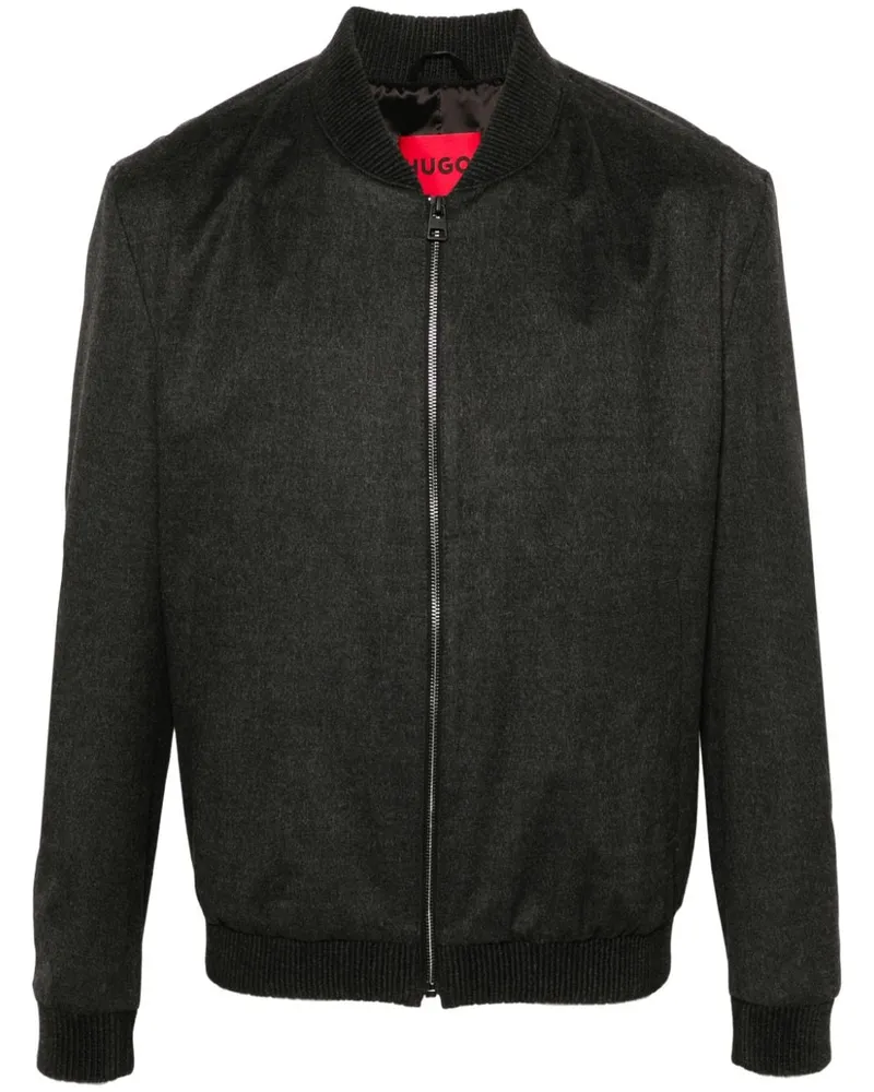 HUGO BOSS Jacke aus Flanell - Grau Grau