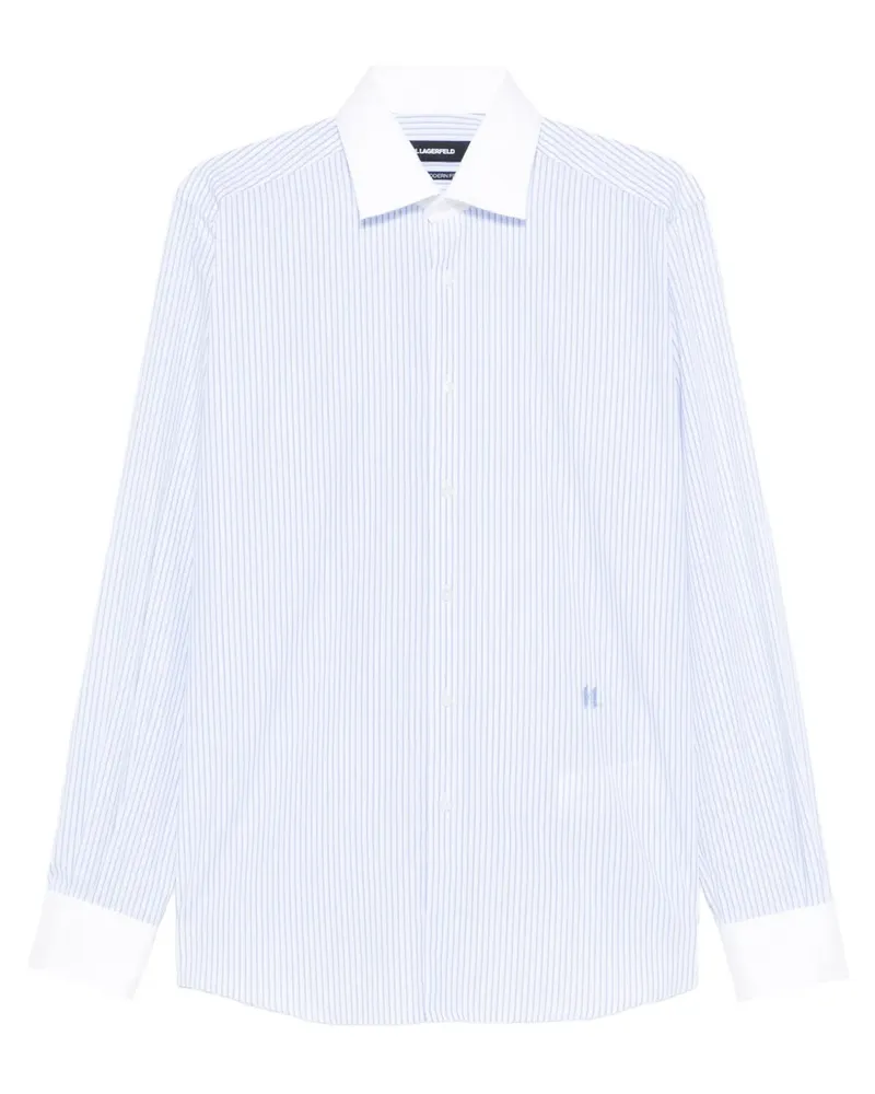 Karl Lagerfeld striped modern-fit shirt - Weiß Weiß