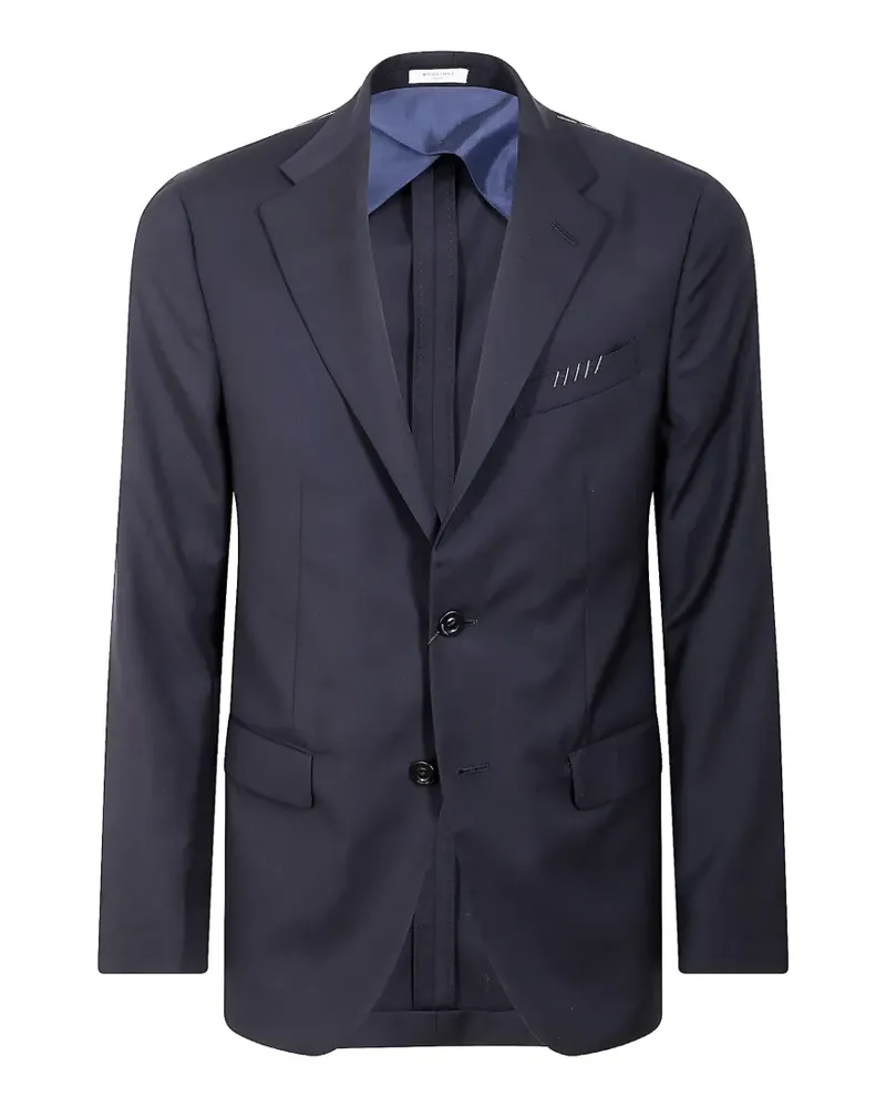 Boglioli Blazer mit Falten - Blau Blau