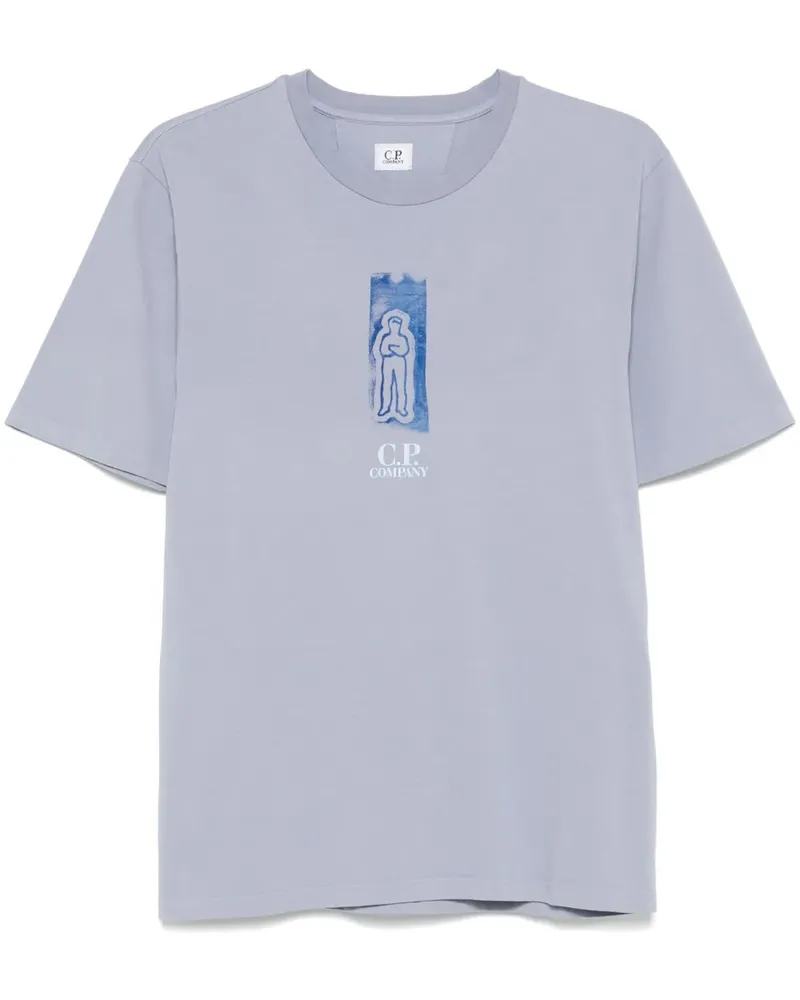 C.P. Company T-Shirt mit Logo-Print - Blau Blau