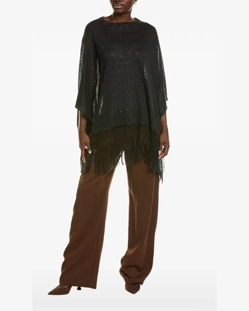 Brunello Cucinelli fringed sequin-embellished jacket - Grün Grün