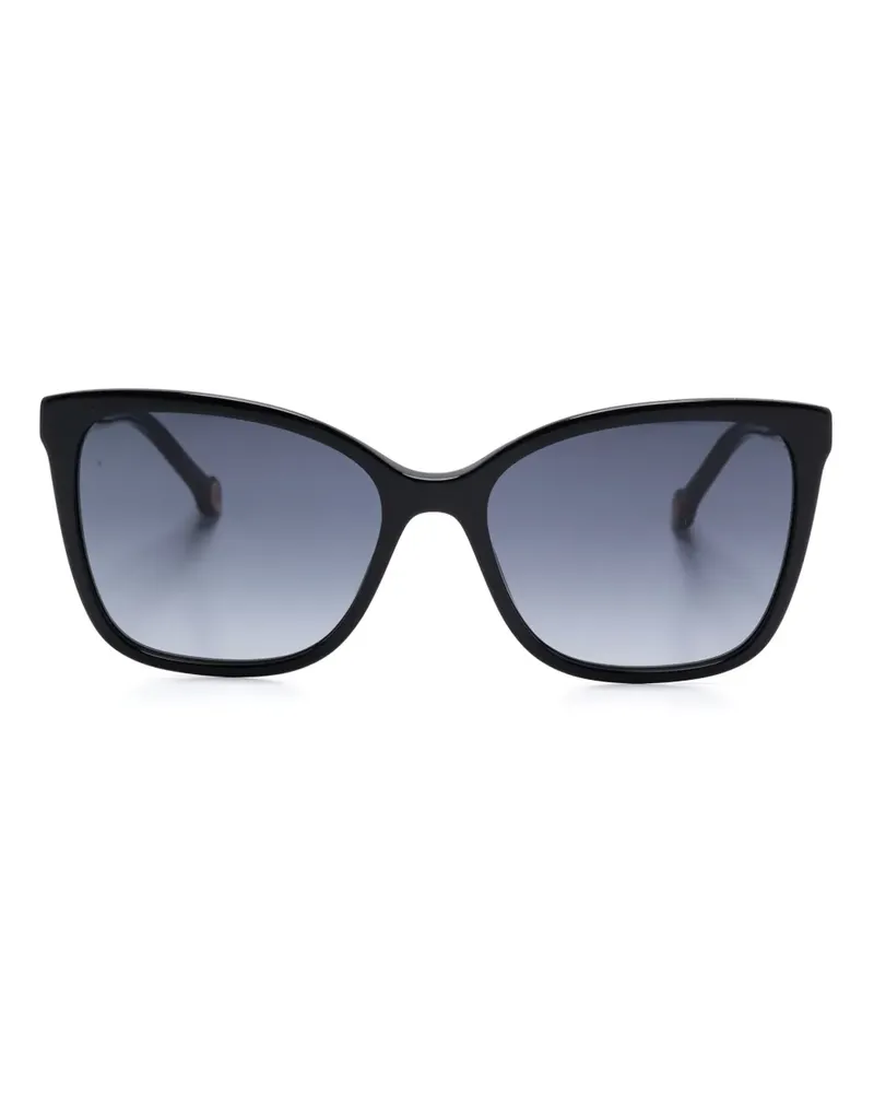 Carolina Herrera New York Sonnenbrille mit Cat-Eye-Gestell - Schwarz Schwarz
