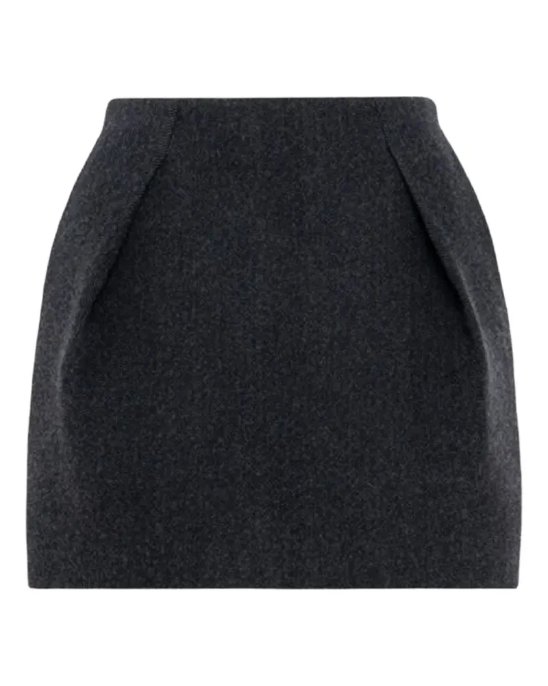 TELA Nina Minirock mit Falten - Grau Grau