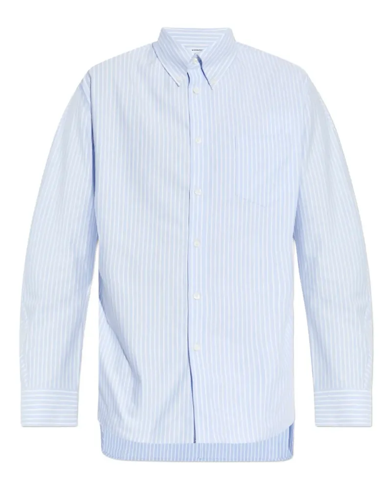 Givenchy Hemd mit gestreifter Tasche - Blau Blau