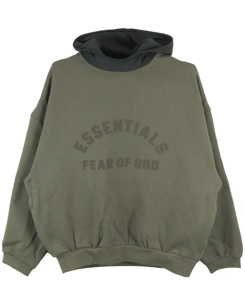 Fear of God Hoodie mit Logo-Print - Grün Grün