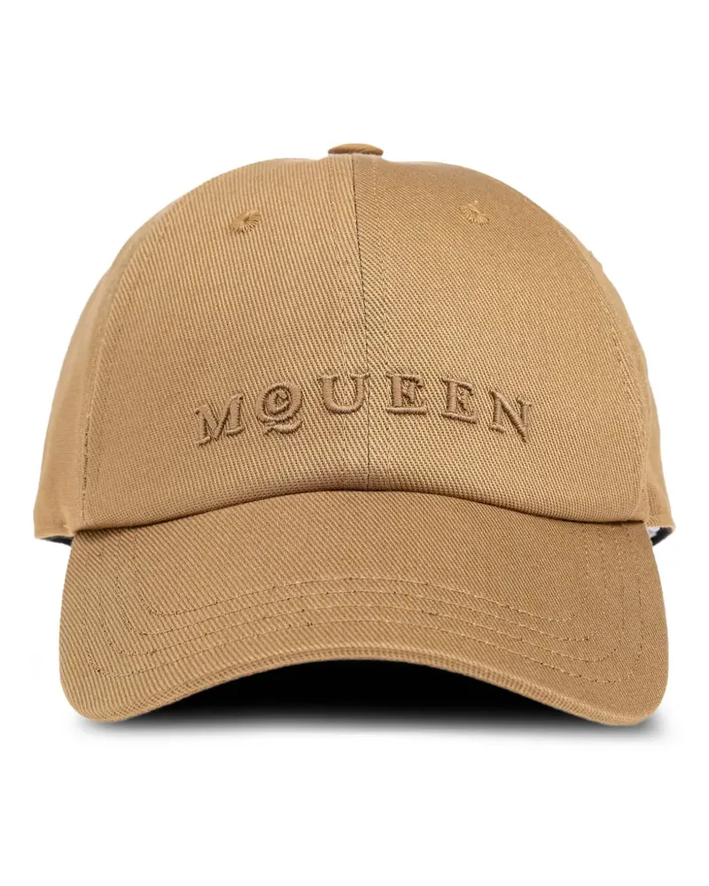 Alexander McQueen embroidered baseball cap - Nude Nude