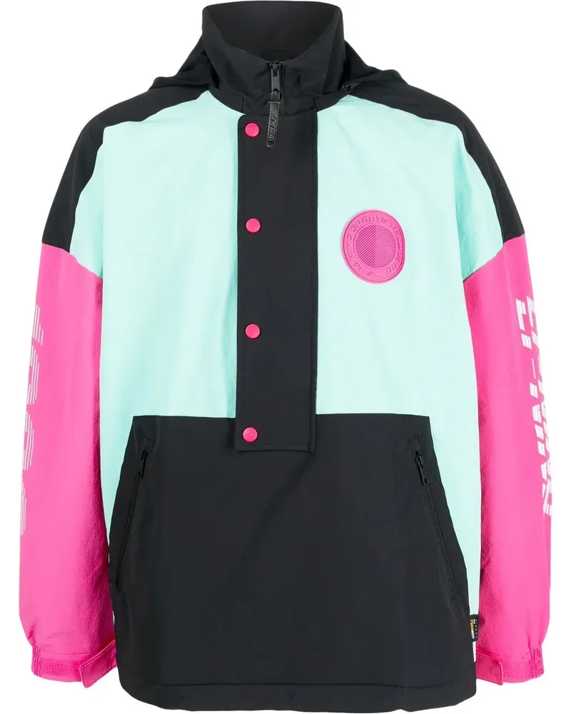 Li Ning Kapuzenjacke mit Logo-Print - Schwarz Schwarz