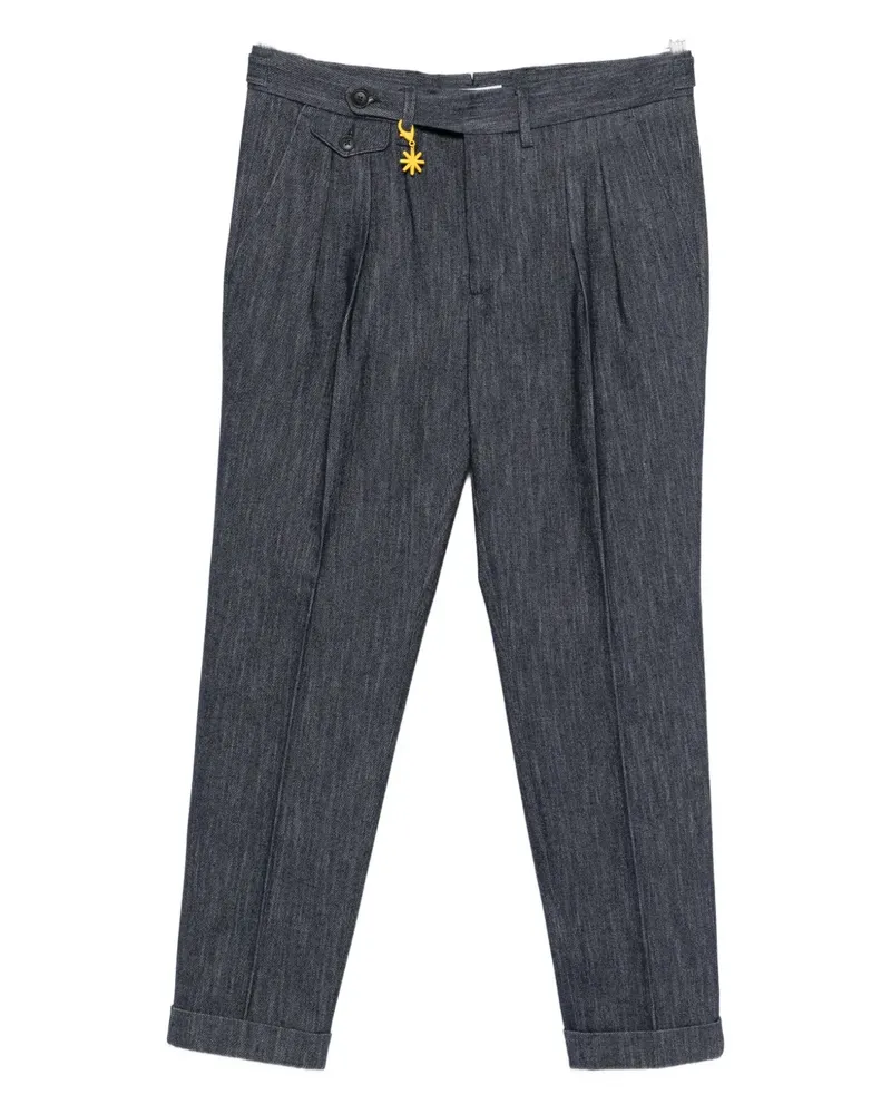 Manuel Ritz wool-blend trousers - Blau Blau