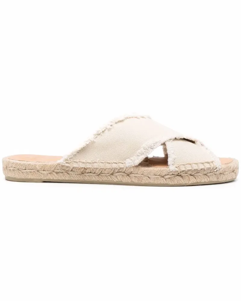 Castañer Sandalen mit überkreuzten Riemen - Weiß Weiß