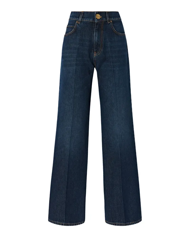 Pinko Weite Hose mit Bügelfalten - Blau Blau
