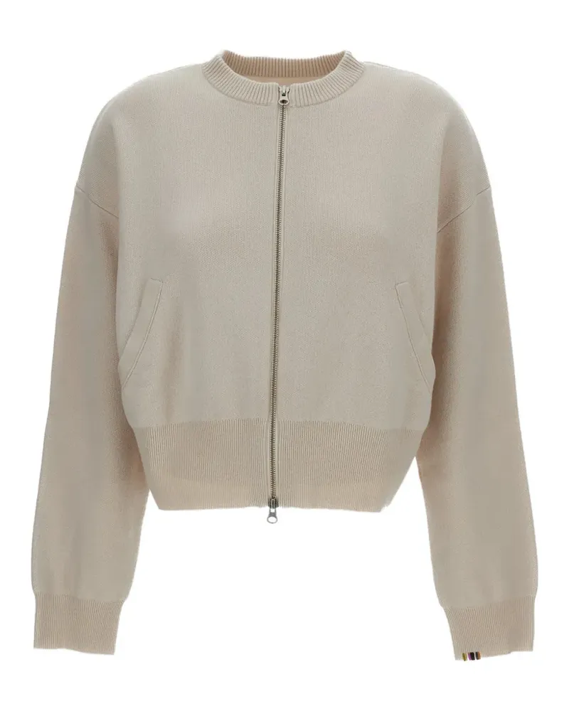 extreme cashmere zip cashmere sweater - Nude Nude