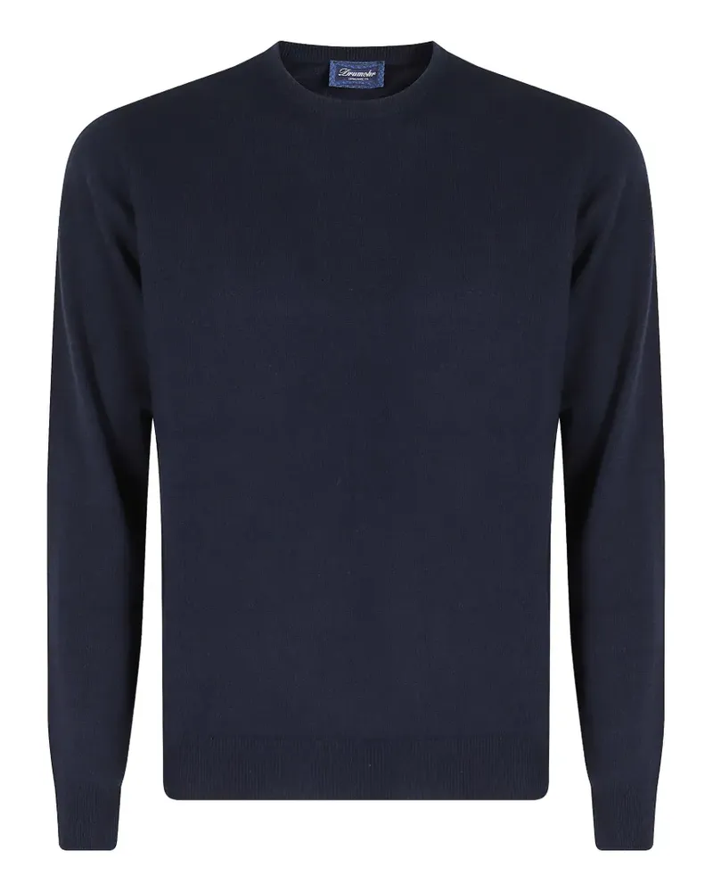 Drumohr  crew-neck long-sleeve fine-knit top - Blau Blau