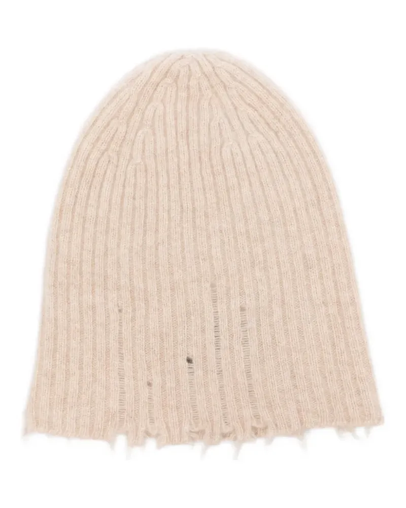 Uma Wang Gerippte Beanie - Nude Nude