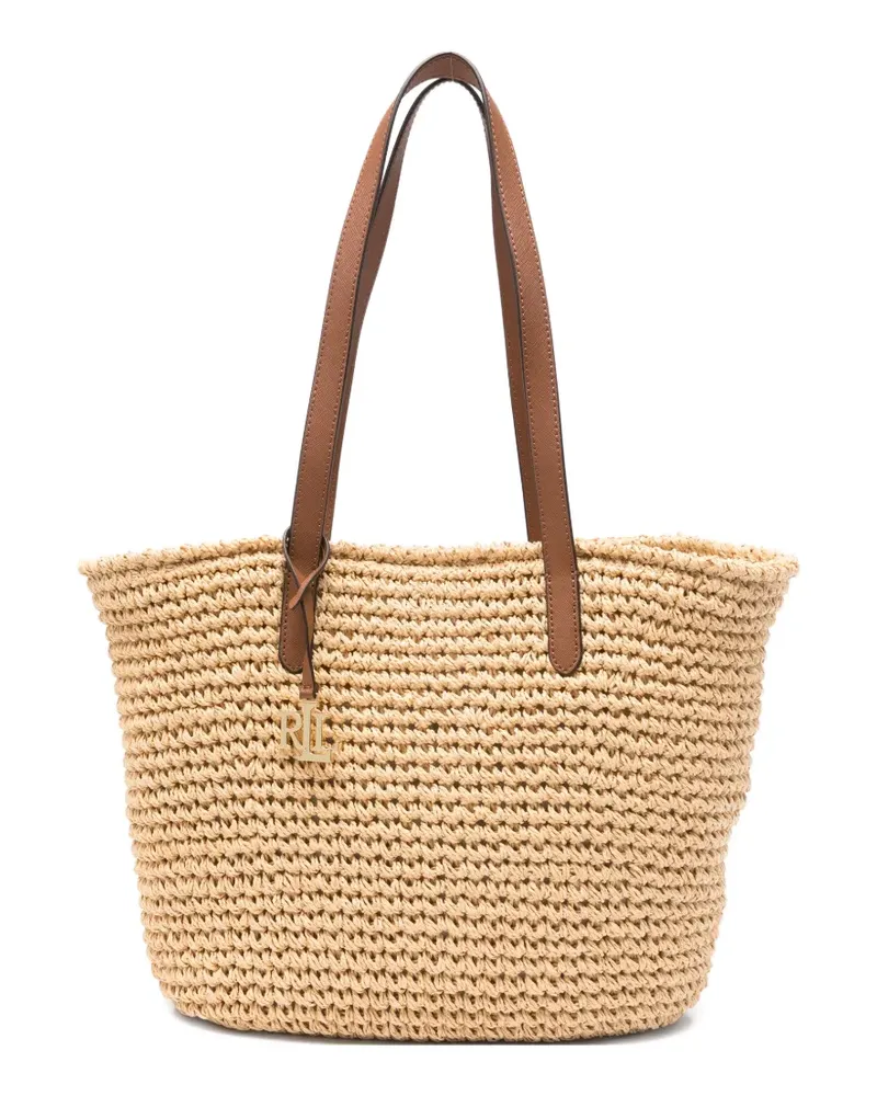 Ralph Lauren Shopper mit Logo-Anhänger - Nude Nude