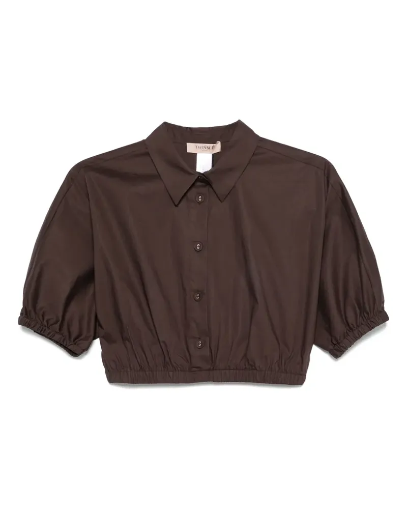 Twin-Set Cropped-Bluse - Braun Braun