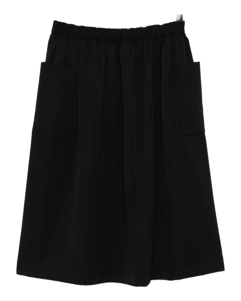 Comme des Garçons Klassischer Midirock - Schwarz Schwarz