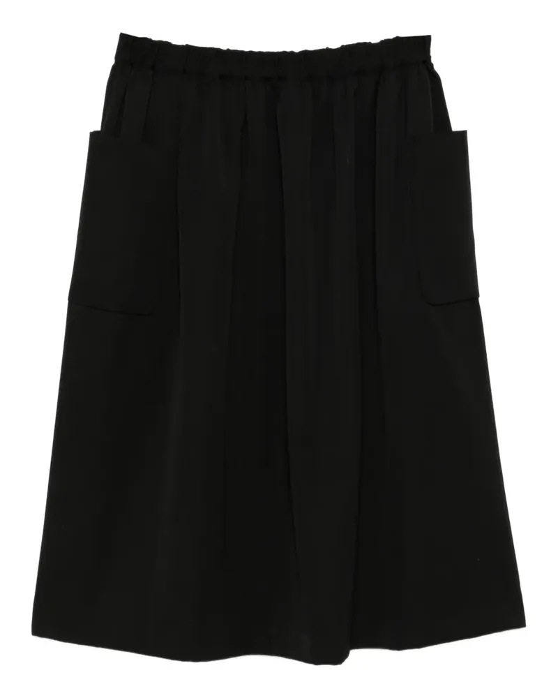 Comme des Garçons Klassischer Midirock - Schwarz Schwarz