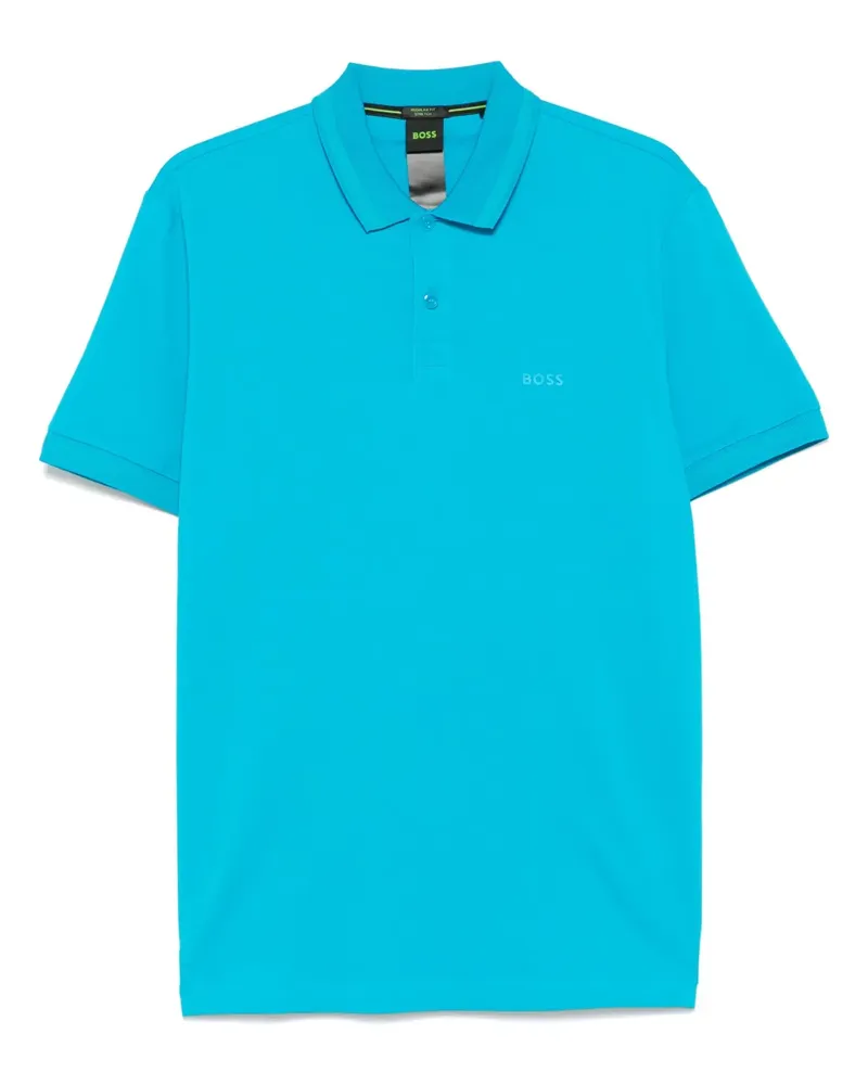 HUGO BOSS Poloshirt mit Streifendetail - Blau Blau