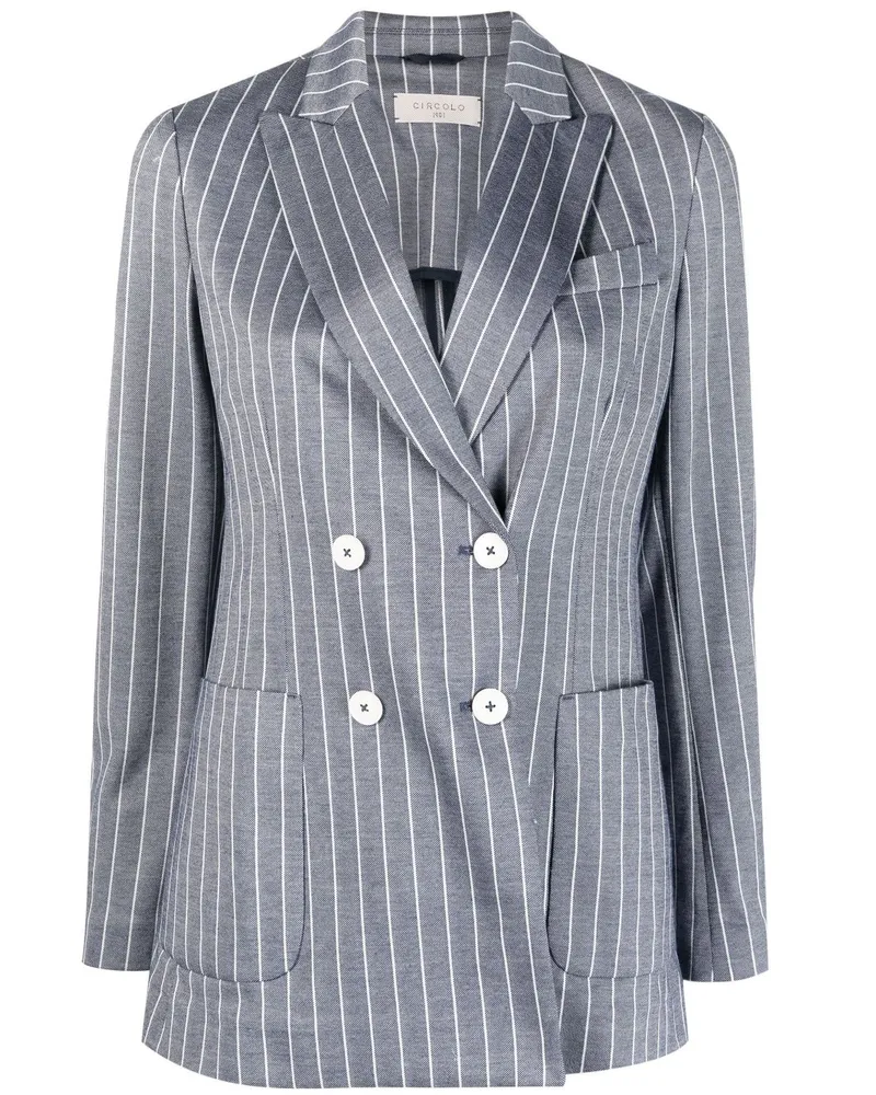 CIRCOLO 1901 Doppelreihiger Blazer Blau