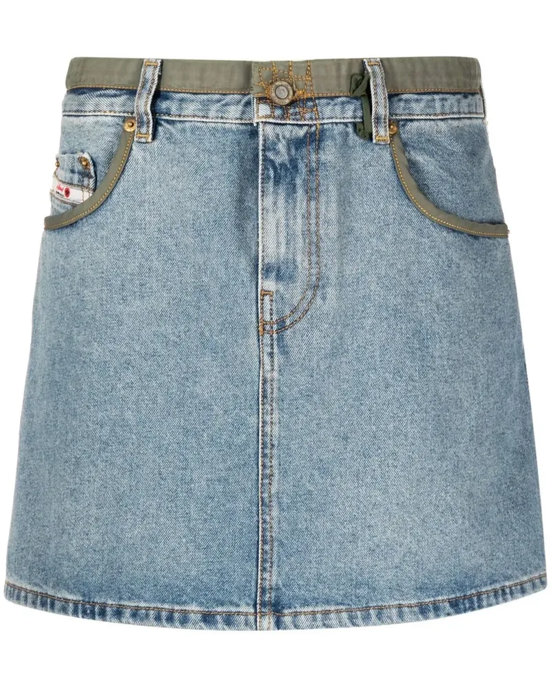 Diesel Jeansrock mit hohem Bund - Blau Blau