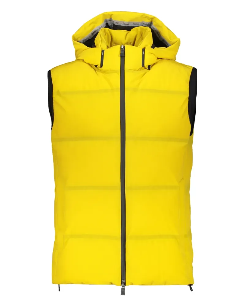 Herno hooded down gilet - Gelb Gelb