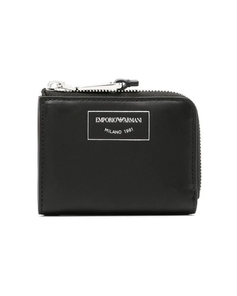 Emporio Armani Kleines Portemonnaie - Schwarz Schwarz