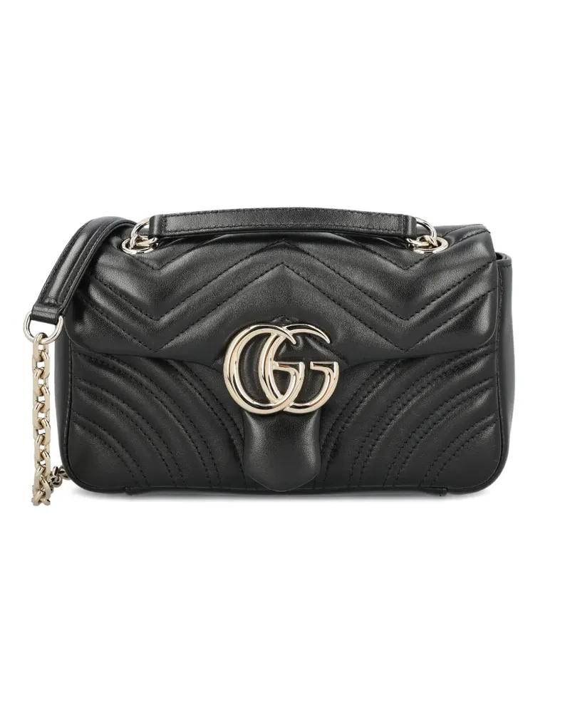 Gucci small GG Marmont shoulder bag - Schwarz Schwarz