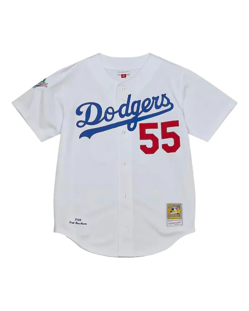 Mitchell & Ness Orel Hershiser Los Angeles Dodgers 1988 Trikot - Weiß Weiß