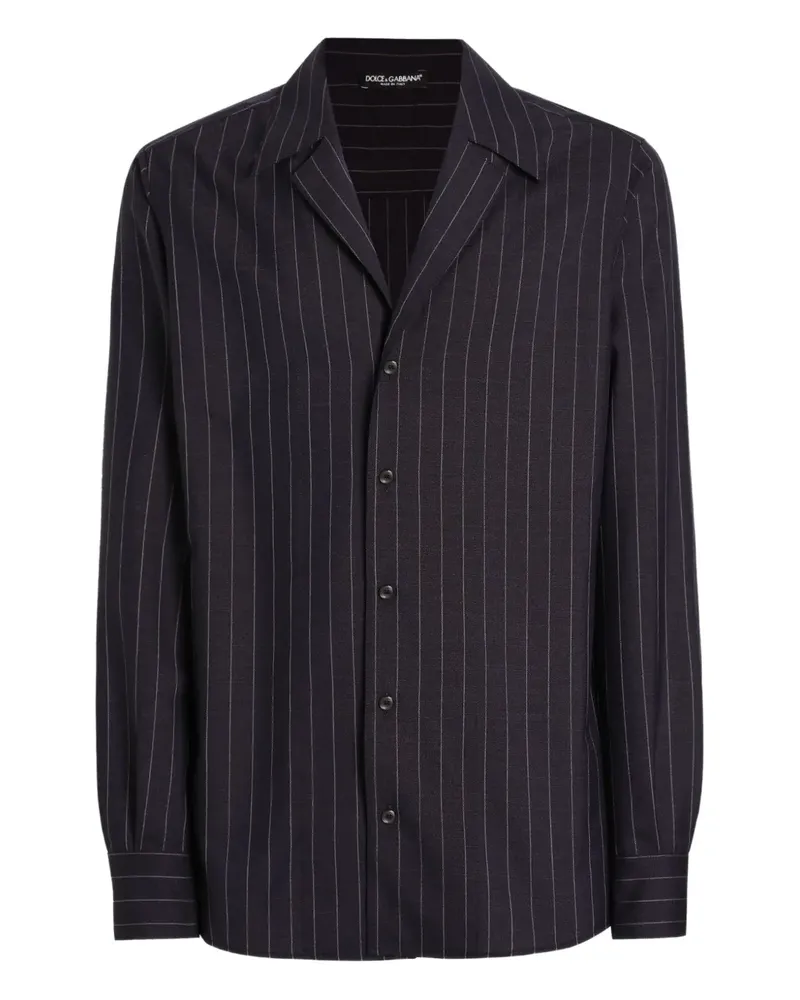 Dolce & Gabbana Gestreiftes Hemd - Blau Blau