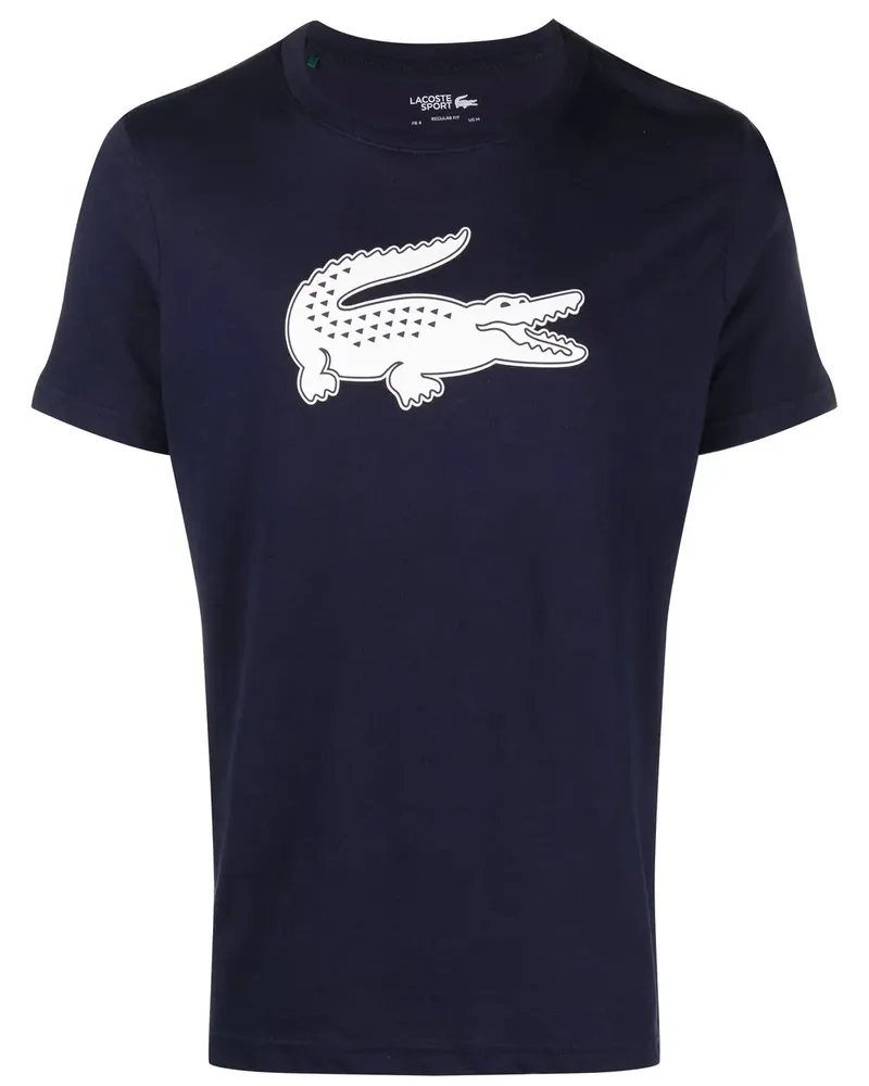 Lacoste T-Shirt mit Logo-Print Blau