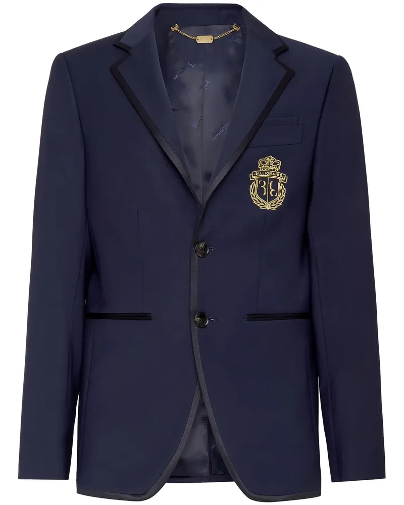 Billionaire Blazer mit Wappen - Blau Blau