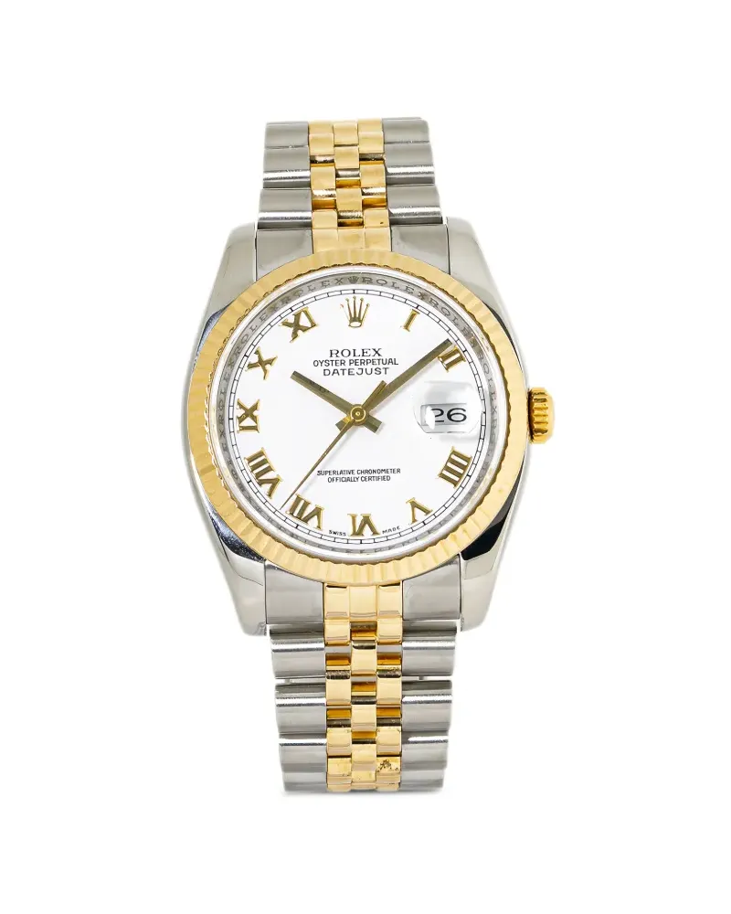 Rolex Datejust Armbanduhr 36mm - Weiß Weiß