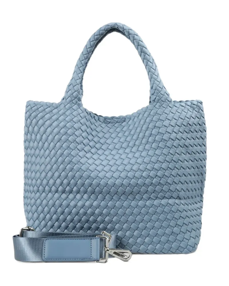 EN AVANT Roma woven tote bag - Blau Blau