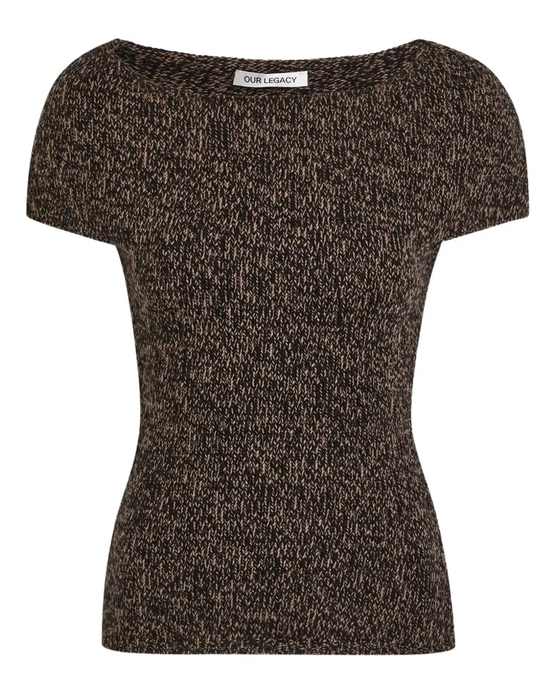 Our Legacy twist mouline top - Braun Braun