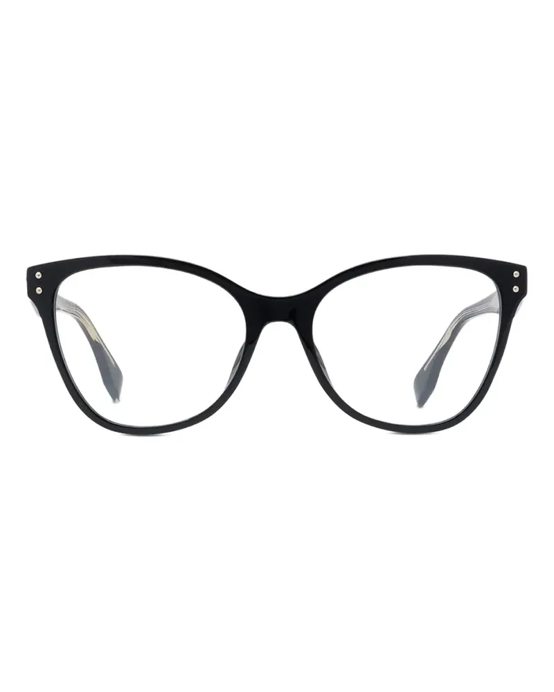 Fendi Brille mit Logo - Schwarz Schwarz