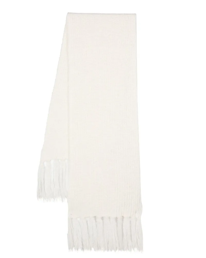 MSGM Schal mit Waffelstrick-Muster - Nude Nude