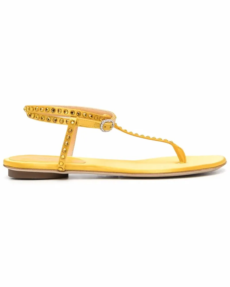 Giannico Sandalen mit Nieten - Gelb Gelb