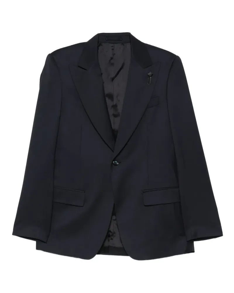 LARDINI Jacke mit einem Knopf - Blau Blau