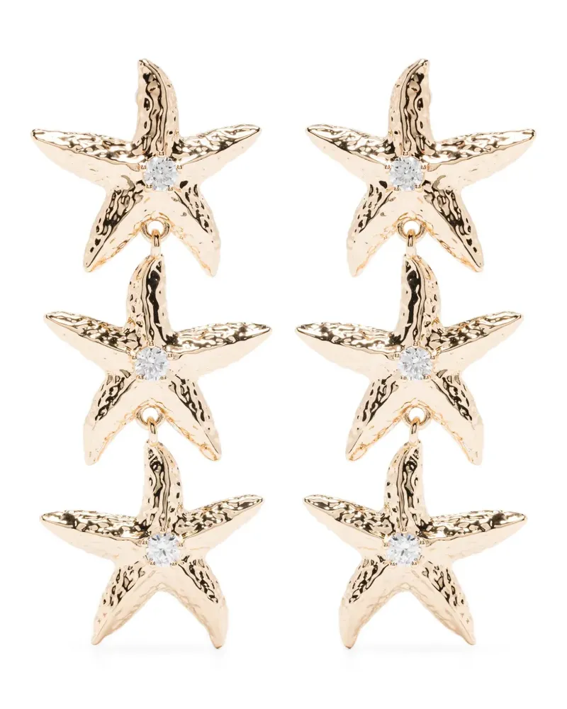 Self-Portrait Ohrringe mit Strass - Gold Gold