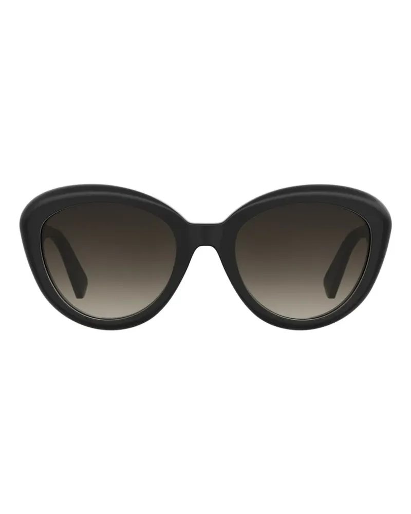 Moschino logo-plaque cat-eye sunglasses - Schwarz Schwarz