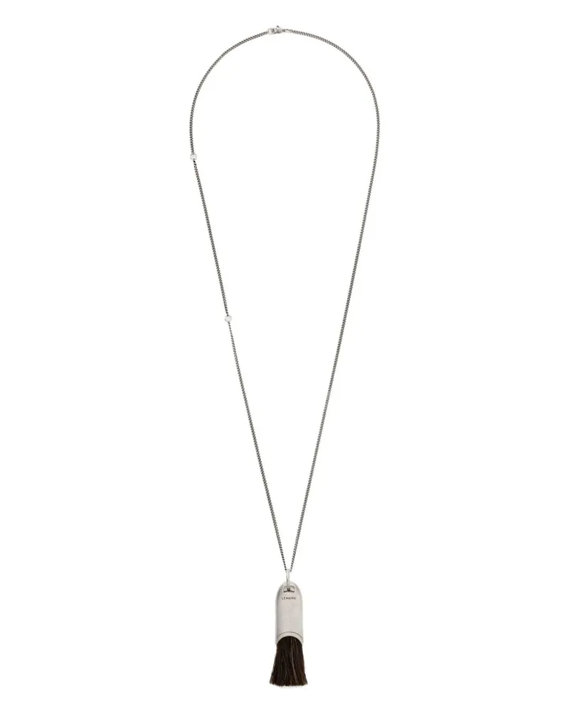Christophe Lemaire Personal Brush Halskette Silber