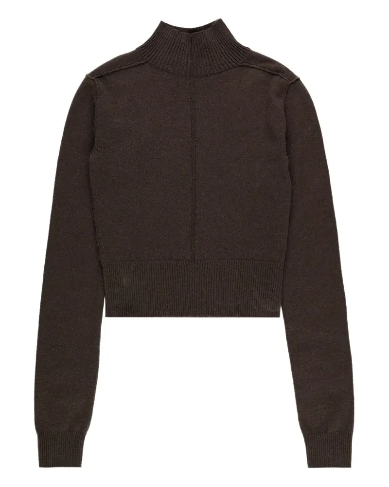 Rick Owens Headon Pullover mit Stehkragen - Braun Braun