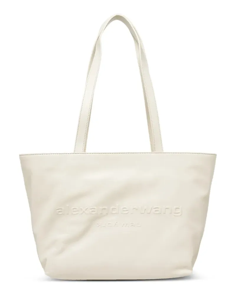 Alexander Wang Mittelgroße Tote Bag mit Logo-Prägung - Nude Nude